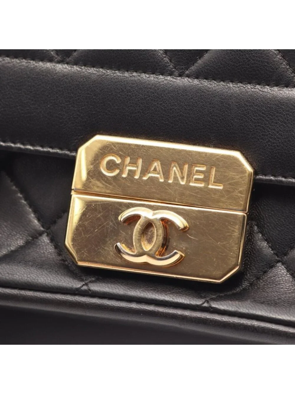Chanel Shoulder Bag Chic with Me Quilted Black Lambskin Small Chain